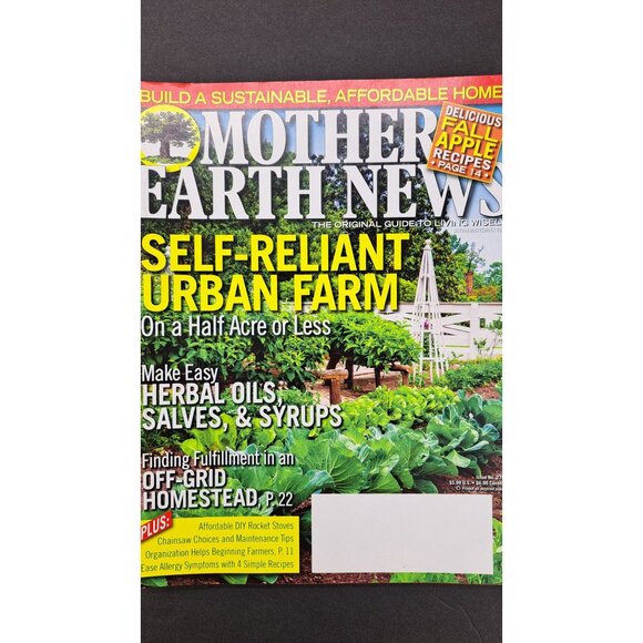 Mother Earth News Magazine Lot of 7 Issues From 2016 2017 Bread Garden Urban - Picture 6 of 10